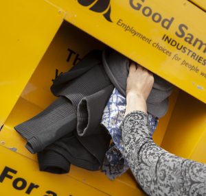 donate your quality clothing in one of our charity bins located at the West Metro Recycling Centre