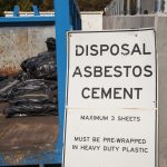 Asbestos recycling sign