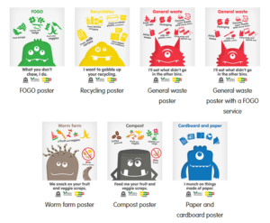 Bin stickers are a GREAT way to help students sort their waste and reduce what goes to landfill