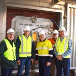 Viewing the fire at the East Rockingham Waste to Energy facility