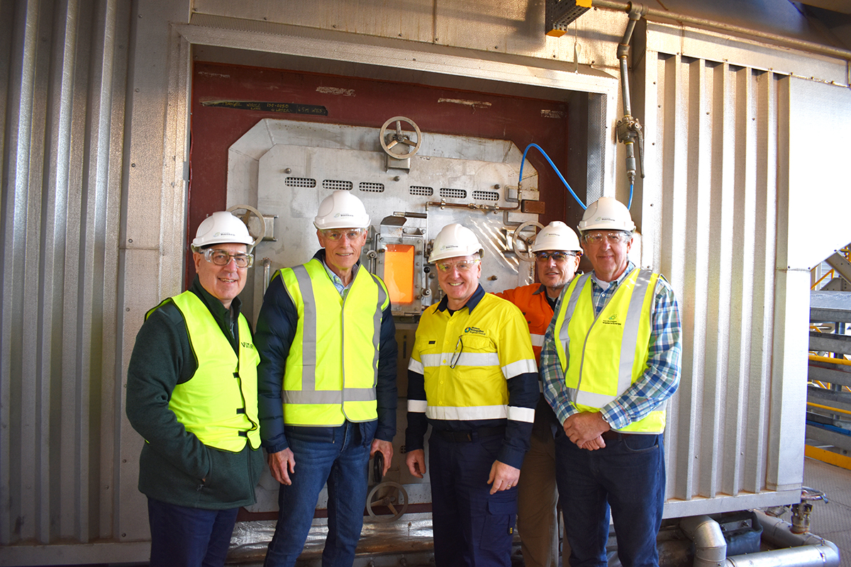 Viewing the fire at the East Rockingham Waste to Energy facility